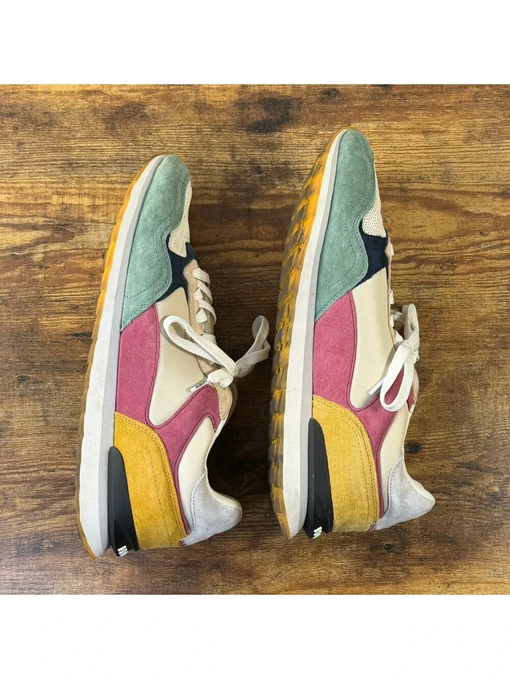 HOFF Montreal Man Colorblock Suede Sneakers Sz 11 Mens Retro Multicolor Shoe